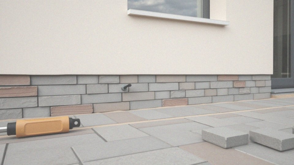 Jak właściwie ułożyć kostkę brukową przy ścianach domu?