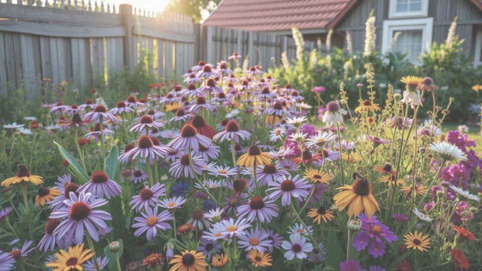 Jakie inne rośliny kwitną w sierpniu, jak jeżówka purpurowa i rudbekia?