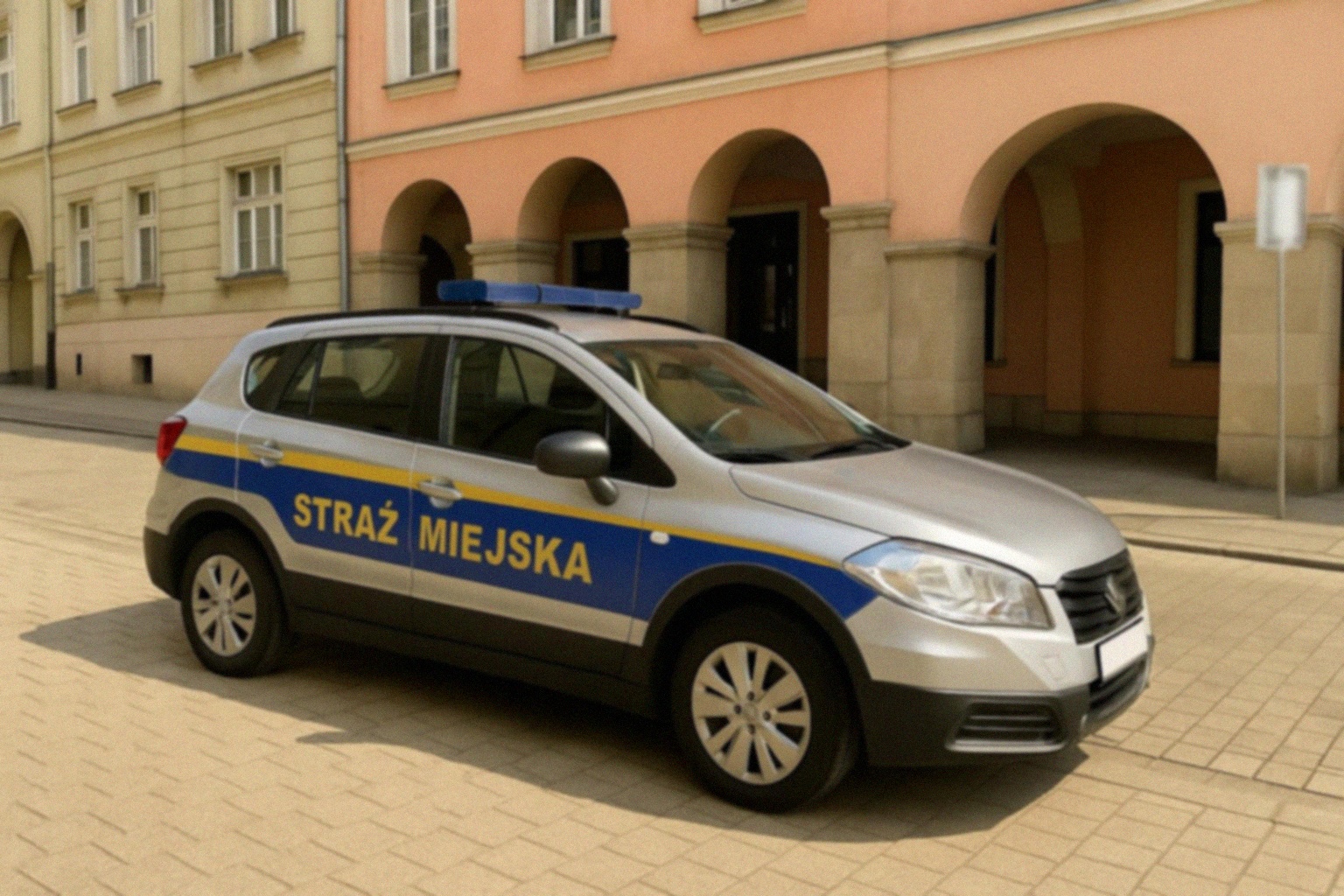 Szybka interwencja straży miejskiej w Gliwicach po wypadku drogowym